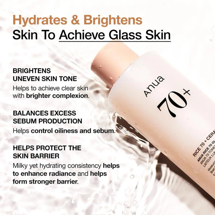 ANUA Rice 70 Glow Milky Toner