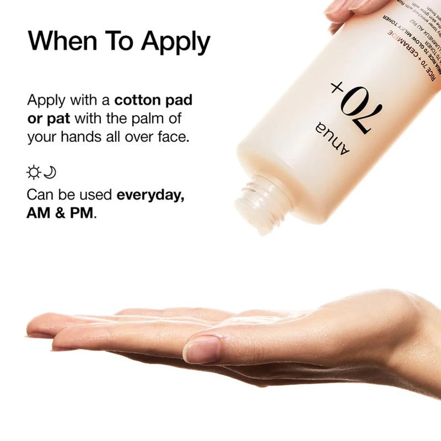 ANUA Rice 70 Glow Milky Toner